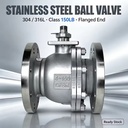 304 316 Stainless Steel American Standard Manual Flange Ball Valve 150LB Water Oil OEM Customizable WCB High Platform