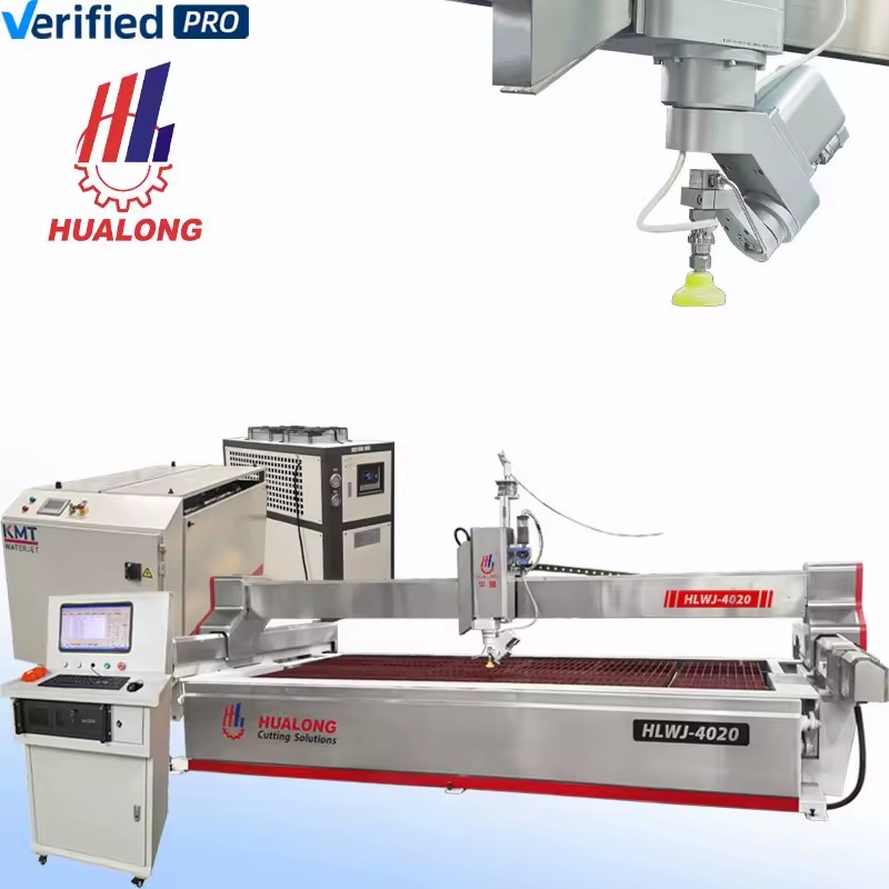 Stone Machinery Automatic Photo Waterjet Tile Cutters Industrial Cnc Ceramic Water Jet Cutting Machine 5 Axis for Marble