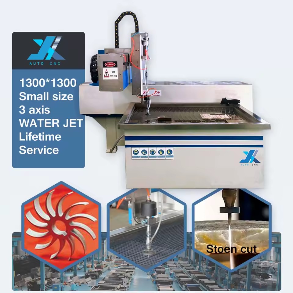 Mini Small Size Waterjet Cutter Water Jet CNC Machine for Metal Stone Marble Cutting with 3 4 5 Axis Cutting Machine