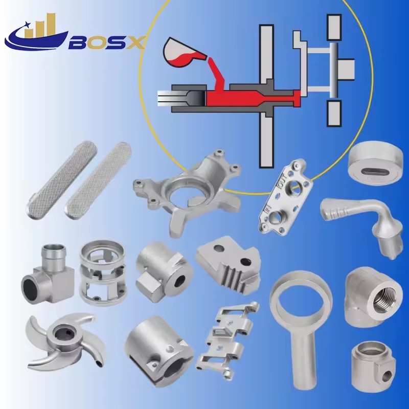 BOSX High Precision Aluminum Die Casting Services for Complex Mechanical Parts Custom Factory Drawing Based Fabrication
