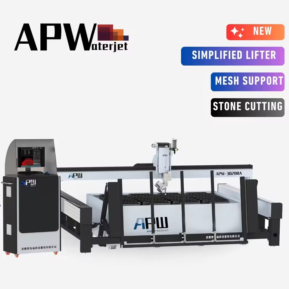 APW 5 Axis Cnc Water Jet Cutting Marble 5axis Concrete Tile Cutter