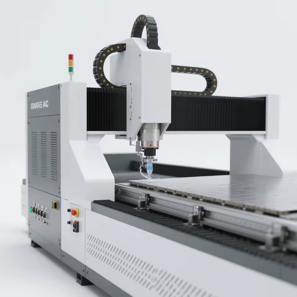 High-Pressure Gantry Structure Water Jet Cutter QR-ACG4020 3-Axis 30KW Motor Bearing Wide Engine Easy Operation