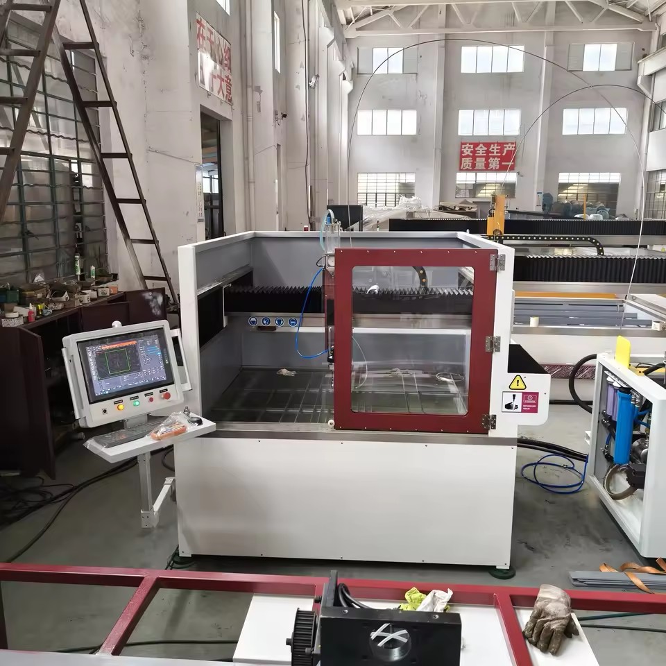 Waterjet Cutting Machine Small Size Industrial CNC Water Jet Cutter for Thick Steel Plate Metal Cutting CE Certified