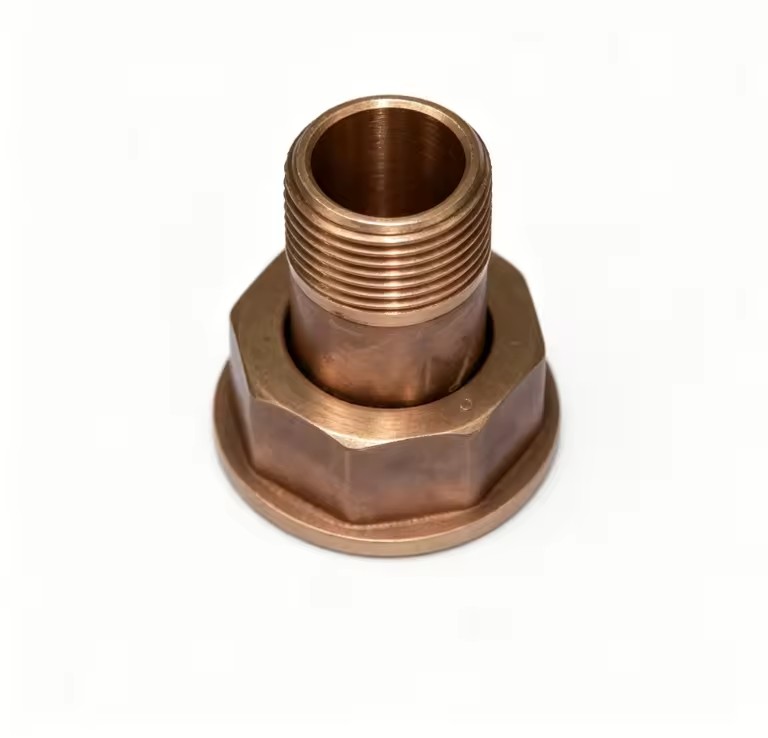 Low Pressure Brass Gas Meter Connector with Male and Female Thread, 3/4 Inch, PN16, OEM Supported