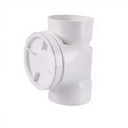 High-Pressure Polypropylene Welded Riser Inspection Port Fitting NPT/BSPT Thread 4 Length for Drainage Water Systems Smooth