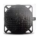 D400 E600 Customized Size Round Cast Iron Foundry Ductile Iron Manhole Cover Black Durable for Parking Safety