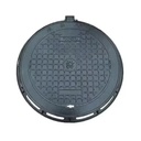 C250 En124 Iron Septic Tank Covers Water Tank Well Cover Hinged Manhole Cover with Screw Lock Black Durable