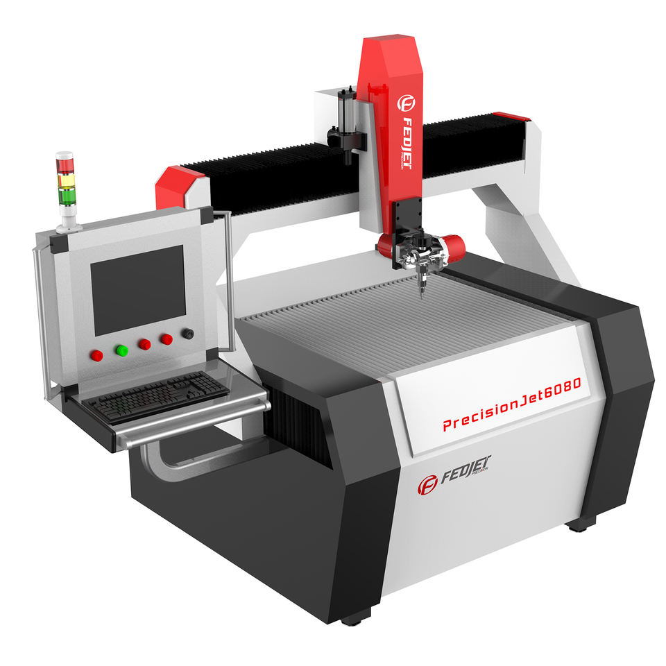 Small Easy Install CNC Waterjet Cutter 800*1000mm Waterjet Cutting Machine