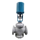 Manufacturer Supply Electric Three-way Regulator Valve Flange Control Valve DN25-DN300