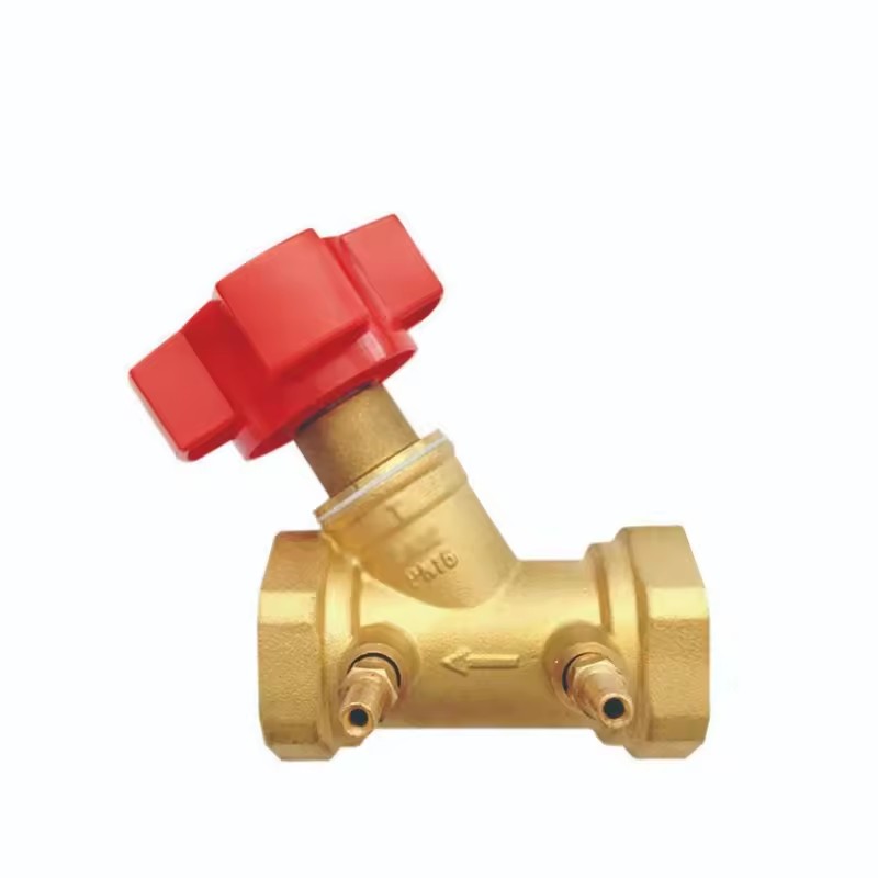 High Quality Brass Balance Valve Static Digital Locking Balance Valve