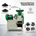 High Efficiency Rice Husk Charcoal BBQ Charcoal Making Machine Coal Ball Press for Barbecue Charcoal Production Line