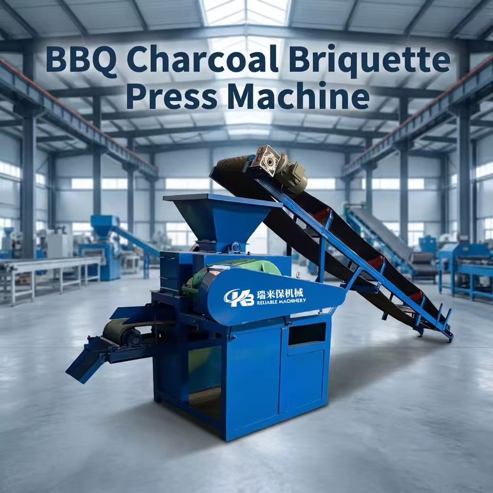 New Design Charcoal Briquette Packing Machine Coal Ball Cube Screw Press Briquette Machine