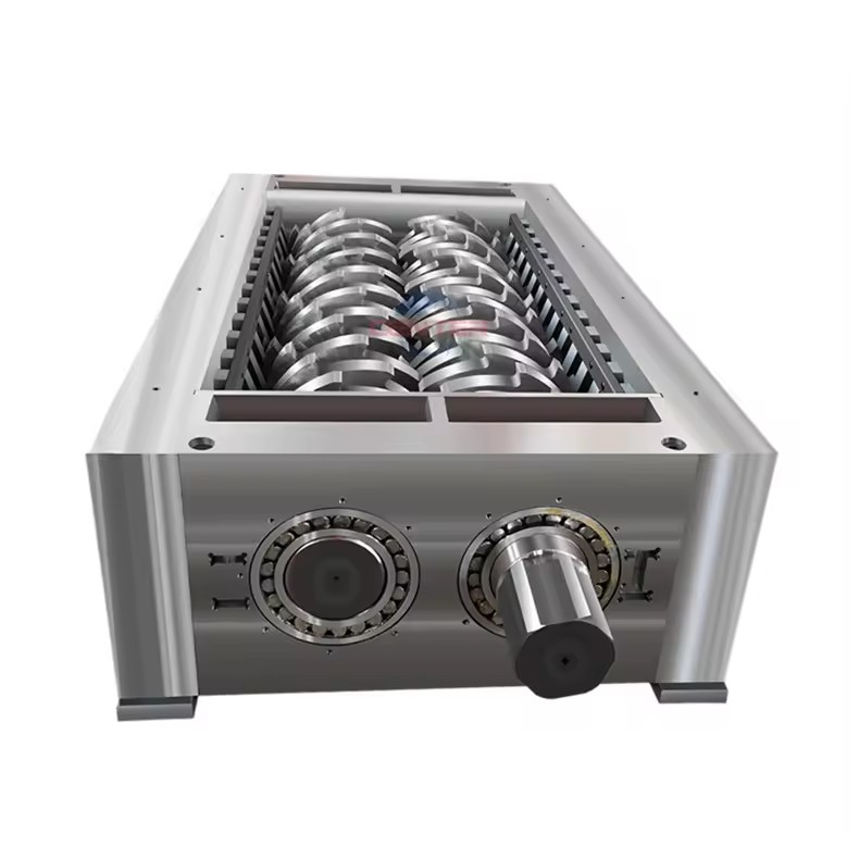 Double Shaft Automatic Heavy-Duty Shredder for PVC and Biodegradable Plastics Plastic Pipe Crusher