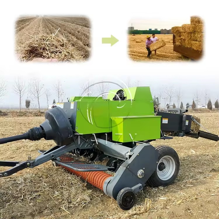 Tractor Mounted Pto Straw Press Baler Alfalfa Baler Compress Machine Alfalfa hay Packing Machine