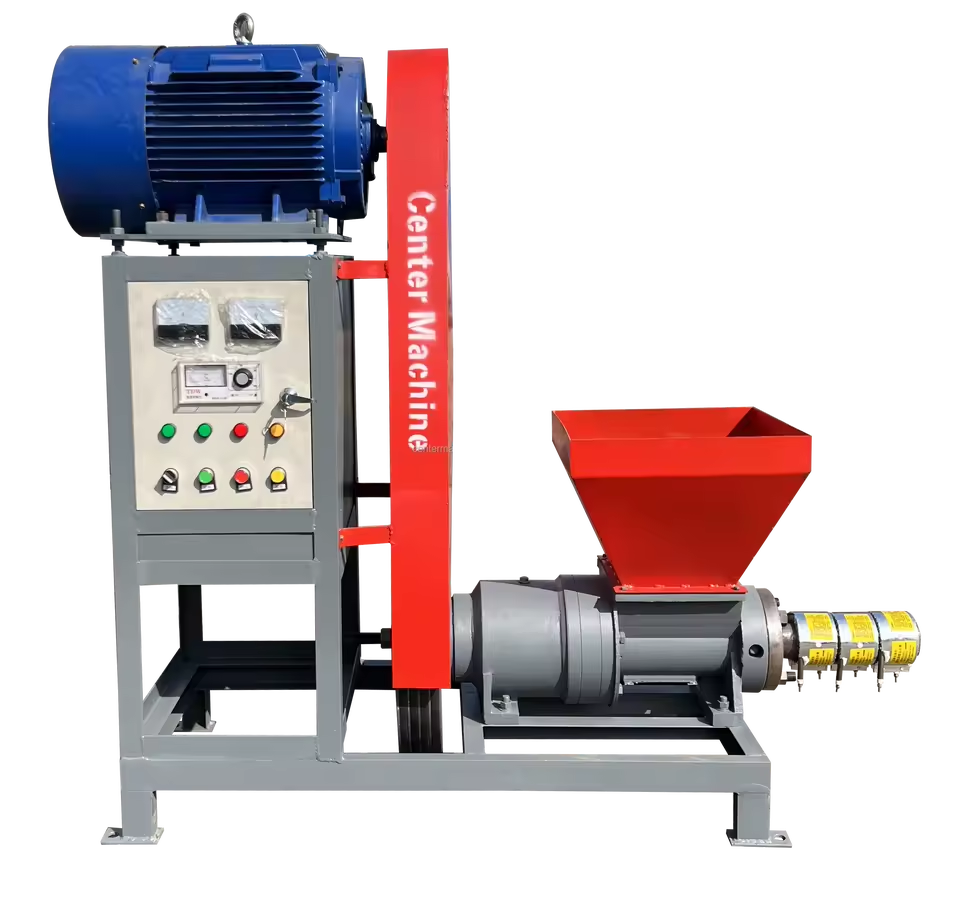 New Type Screw Type Rice Husk Sawdust Briquette Machine Making Machine Biomass