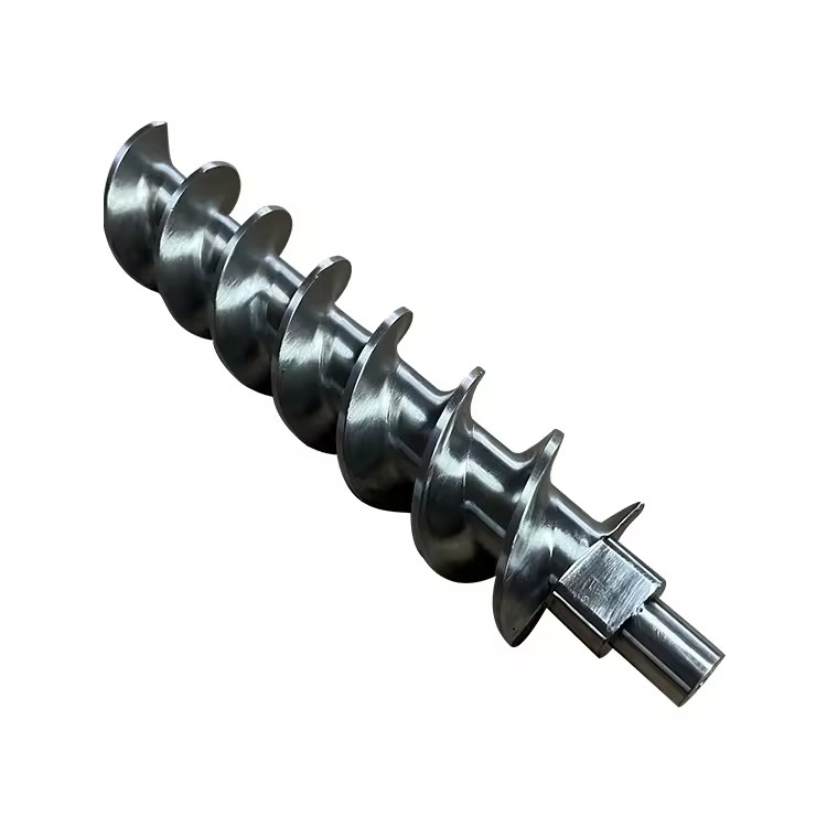 Supplier Custom Carbon Steel Auger Drill Pipe Plastic Recycling Machine Screw Rod Parts 5 Axis Cnc Machining Parts