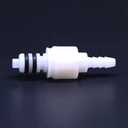 1/8" Plastic Male Quick Release Coupling Disconnect Connection with Valve Inside IMD1602HB Double O-ring