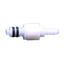 1/8" Mini Plastic Male Quick Connect Pneumatic Coupling Disconnect Connection with Valve Inside