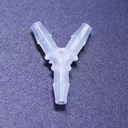 3/16" PP Material Plastic Joint / Tube Connector / Y Type 3-way Joint