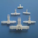 1/16" Three Direct Links 90 Degrees Plug-In Plastic Pipe Fittings Polypropylene Tee Joints for Chemical Applications