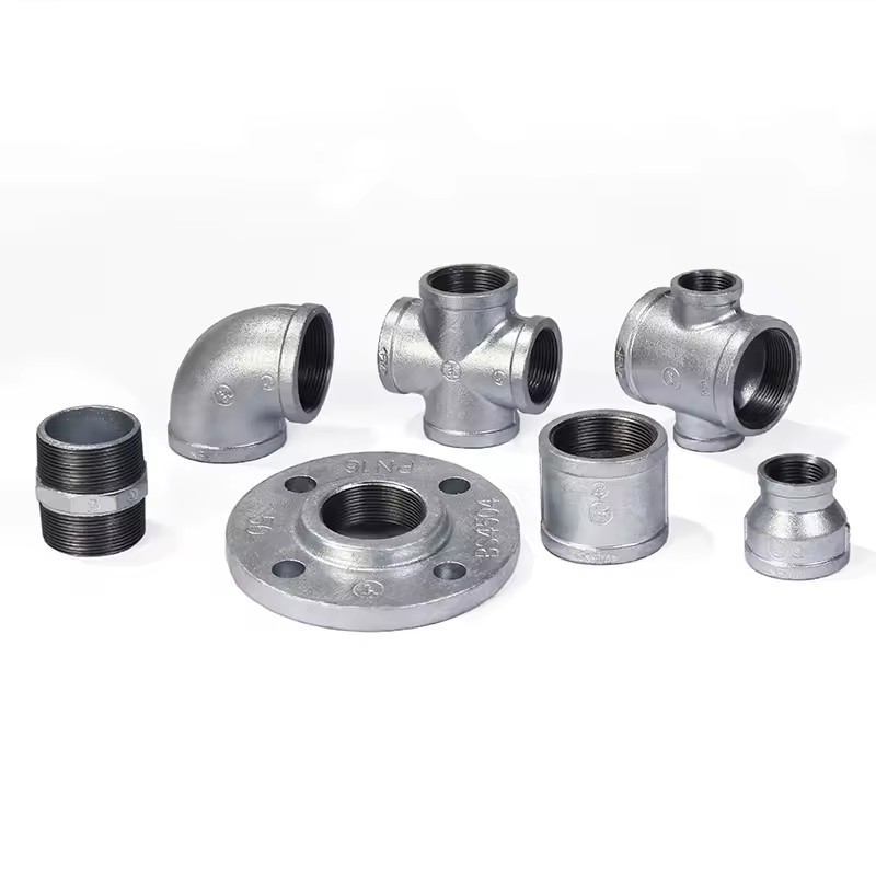 High Quality Zinc Plated Casting Elbows Malleable Iron Pipe Fittings for Industrial Water Pipe Systems 3 Year Warranty OEM/ODM