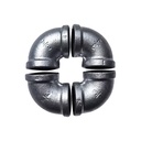 Good Quality Malleable Cast Iron Zinc Plated Tube Connector Elbow 90 Degree Fittings for Water Pipe System