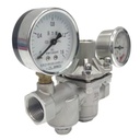 Stainless Steel Female NPT/BSPT Gauge Meter Heating System Regulator Valve Manual Power Water Pressure Reducing Valve
