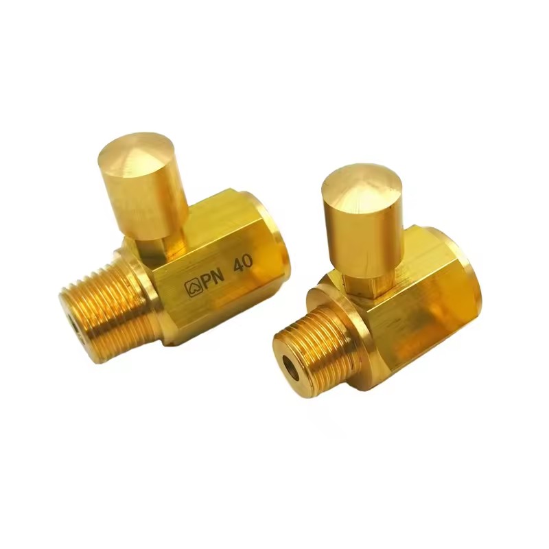 Manual Push Button Brass Air Control Shut on Off Valve Brass Button Valve