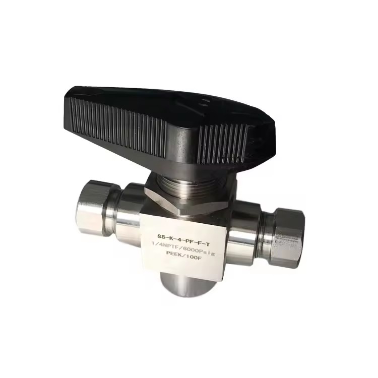 316SS 6000 psi CNG Dispenser 1/4 Fnpt Instrument Manual 3 Way Ball Valve for Water 316SS 6000 psi CNG Dispenser 1/4 Manual Water
