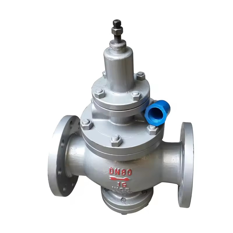 Y43H-16C Manual Carbon Steel Pressure Reducing Flange Valve High Temperature Resistance Pilot Piston Type 1.0-1.6Mpa for