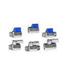 Mini Manual 1/2 Inch 3/4 Inch Stainless Steel Ball Valve Threaded Valve for Water Gas Pipe Flow Control OEM Customizable