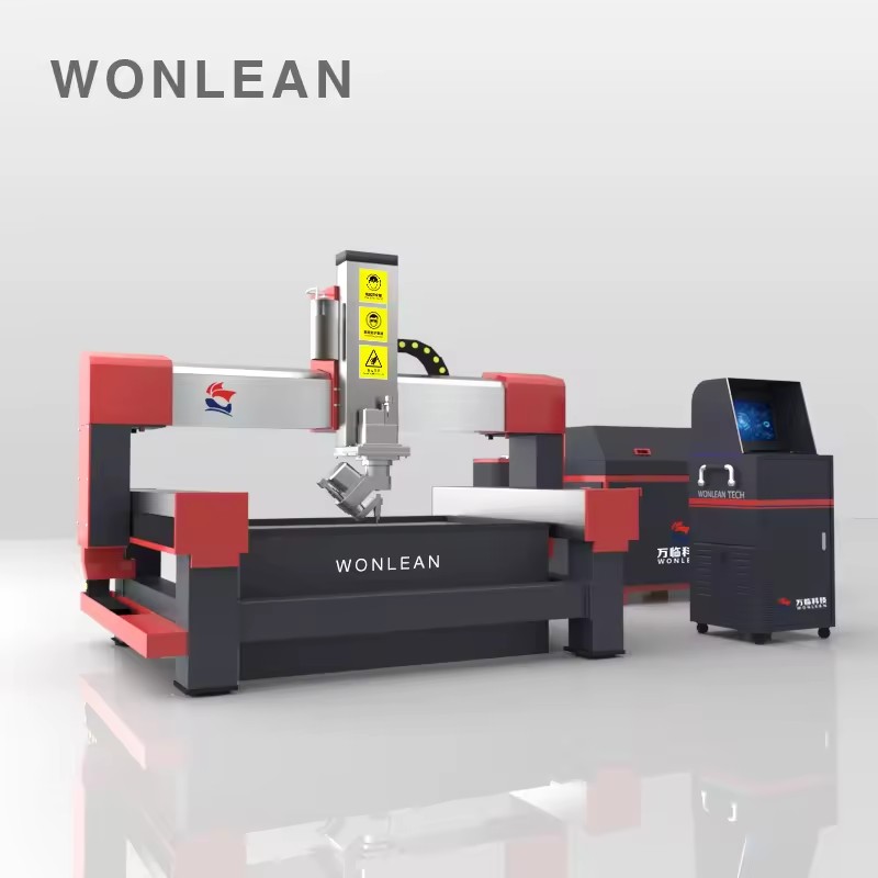 High Pressure Water Jet Cnc 5 Axis Waterjet Cutting Machine