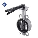304 Stainless Steel Lever Operated Wafer Butterfly Valve with EPDM Seat