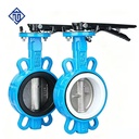 Ductile Iron Manual Lever Operated Soft Seal Centric Wafer Butterfly Valve