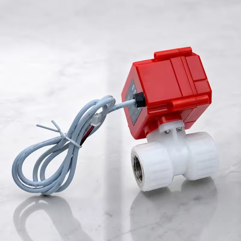 DC12V/24V Quick-operating Electric Ball Valve 2-way PVDF Water Use Control IP67 Protection 0.6MPa OEM Supported Electric