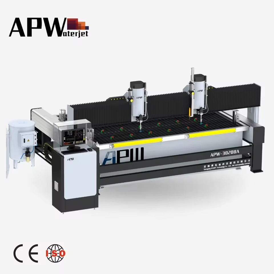 Toughened Glass Waterjet Cutting High Precision Waterjet Cutting Machine