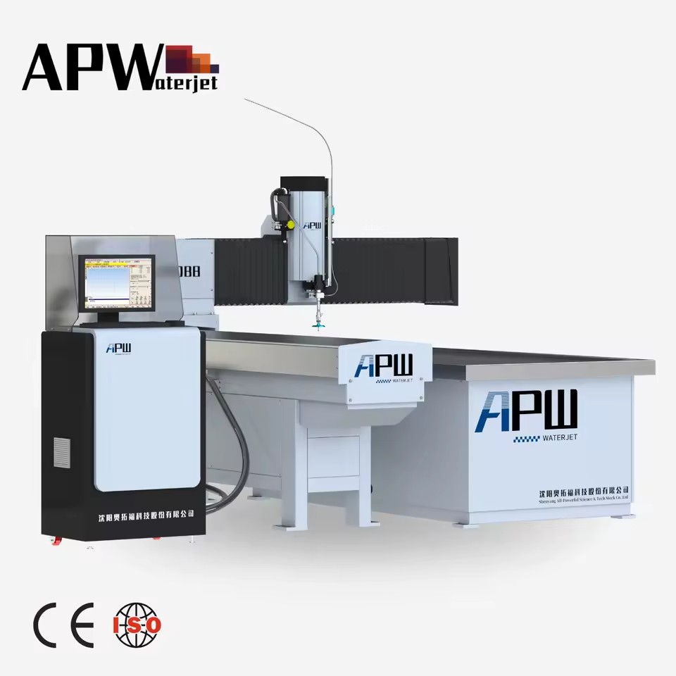 APW Mini CNC Control Cantilever Style Water Jet Cutter for Marble Cutting