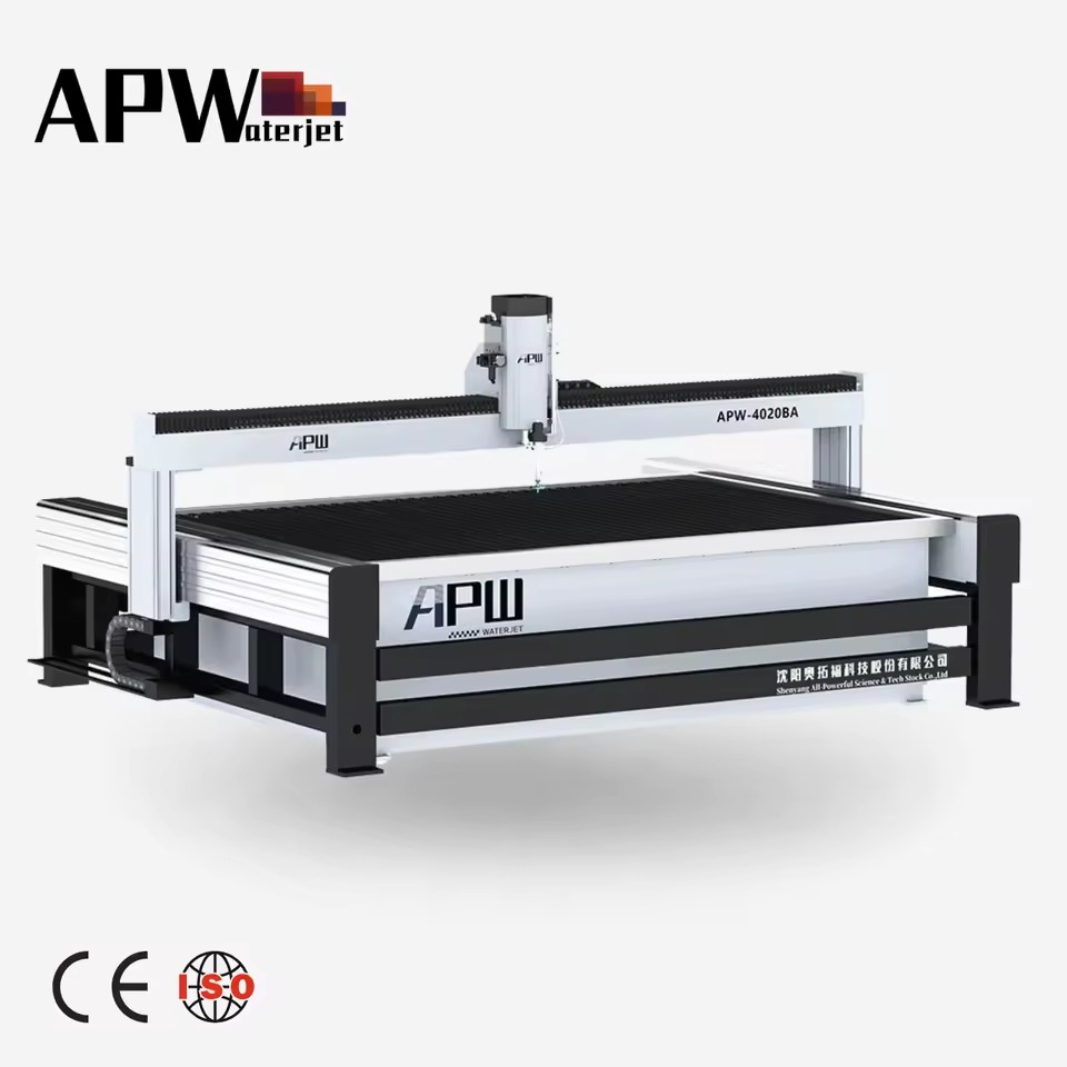 APW Automatic Control Waterjet Cutting Machine Pump and PLC Included for Marble Stone Cutting