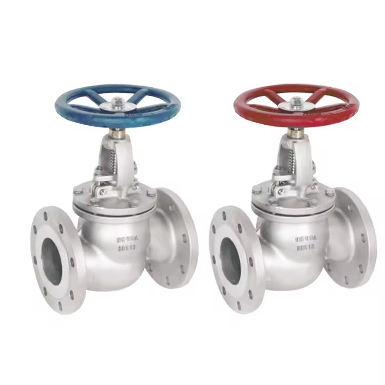 JIS Standard F7301 DN15-65 Marine Globe Valves Through Shut-Off Flange End 5K Bronze Manual Stop Structure