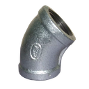 TSP Brand Elbows 45 Degree Malleable Cast Iron Pipe Fittings 1/2"-6"