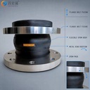 High Pressure Single-Flange Chemical and Corrosion-Resistant Fuel Line Rubber Expansion Joint for Fuel Transfer Systems