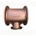 Ductile Iron All Flange Tee DN400 by 200 Eco Friendly Corrosion Resistant Powder Coated Smooth Bright Fin