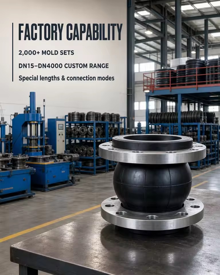 High Pressure PN16 Flanged EPDM Chemical and Corrosion-Resistant Fuel Line Rubber Expansion Joint for Fuel Transfer Systems