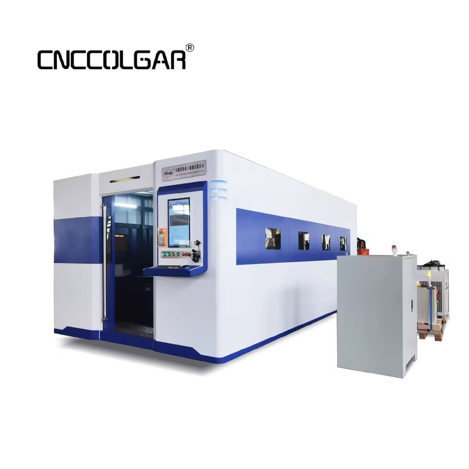CNCColgar 6000W Fiber Laser Cutting Machine for Metal Sheet 20mm Thickness High Accuracy