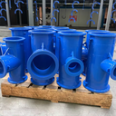 High Quality Nodular Cast Iron Loose Flange Tee PN16/10 Compatible with ANSI/BS/DIN Standard Pipe