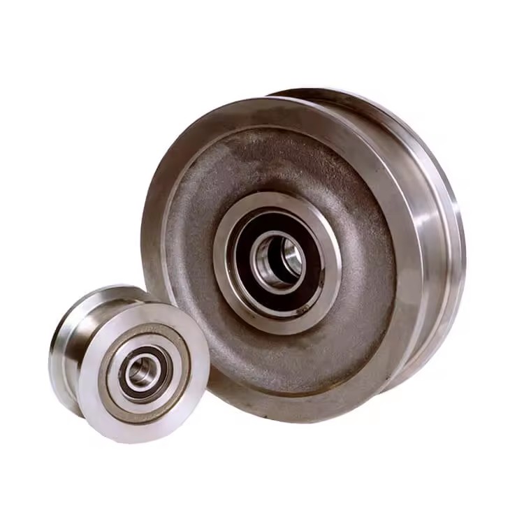Densen Customized Forged Alloy Stainless Steel Wheel for Crane Wheel for Overhead Crane