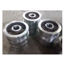 Densen Customized Forged Heavy Duty Alloy Steel Rail Wheel for Wagon on Track,Forging Steel Rail Gantry Crane Wheel
