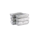 ZD-ZI 99.995% Zinc Alloy Square Ingot Silver White Lustrous High Purity Non-Secondary