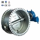 DN1600 Large Diameter Electric Actuated Butterfly Valve, WCB Body Double Eccentric Valve for Water Infrastructure