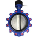 High Performance 4 Inch Manual Lug Butterfly Valve SS304 Disc Ductile Iron Industrial Standard Water Works ISO9001:2008 CE